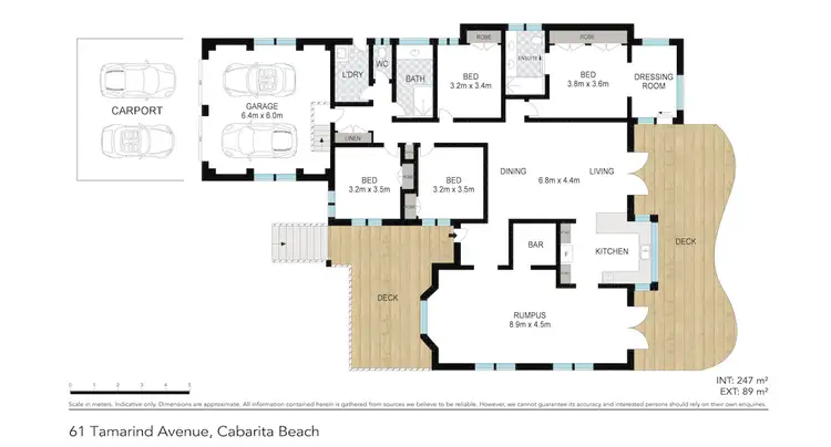 Floorplan of Homely house listing, 61 Tamarind Avenue, Cabarita Beach NSW 2488