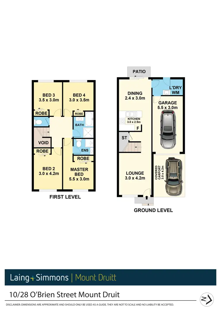 Floorplan of Homely townhouse listing, 10/28-30 O'Brien Street, Mount Druitt NSW 2770