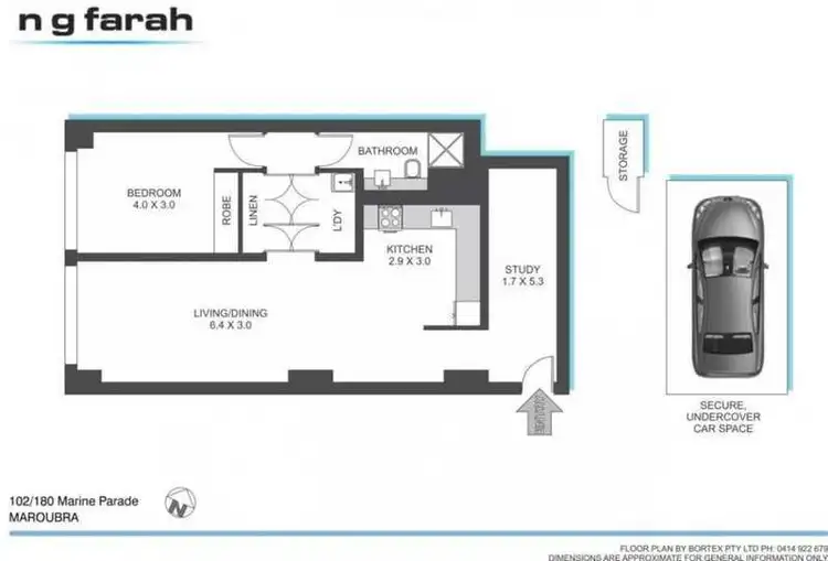 Floorplan of Homely unit listing, 102/180 Marine Parade, Maroubra NSW 2035