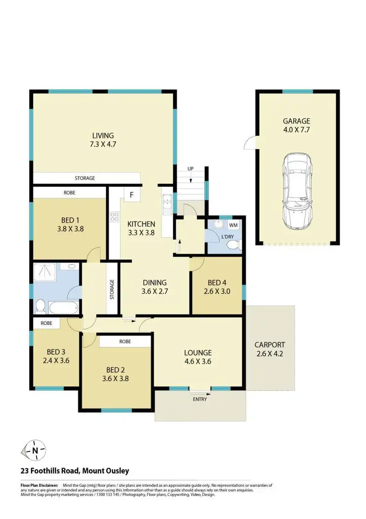Floorplan of Homely house listing, 23 Foothills Road, Mount Ousley NSW 2519