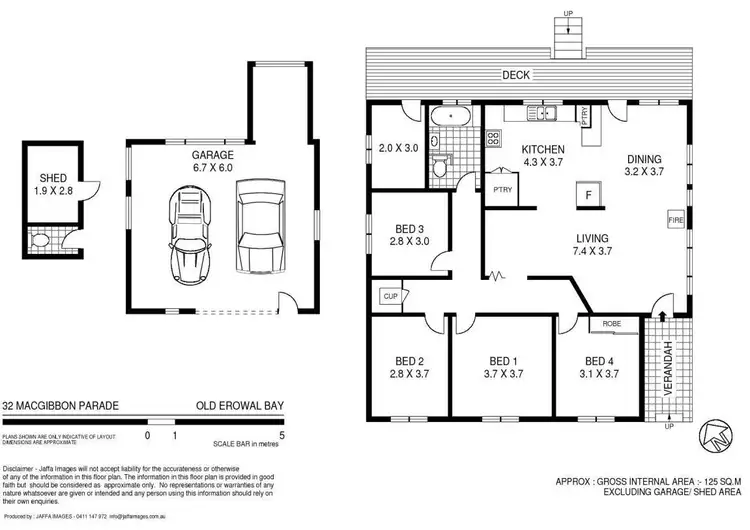Floorplan of Homely house listing, 32 MacGibbon Parade, Old Erowal Bay NSW 2540