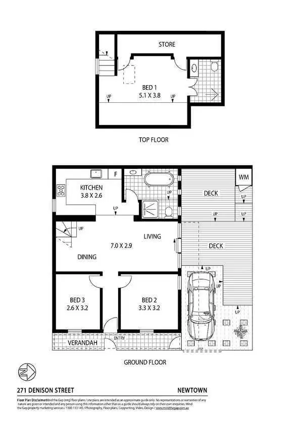 Floorplan of Homely house listing, 271 Denison Street, Newtown NSW 2042