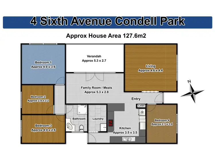 Floorplan of Homely house listing, 4 Sixth Avenue, Condell Park NSW 2200