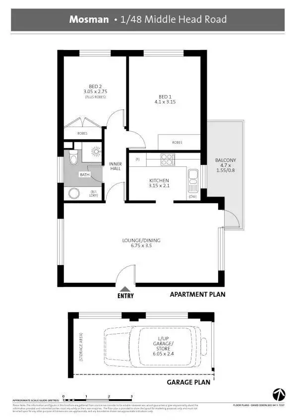 Floorplan of Homely apartment listing, 1/48 Middle Head Road, Mosman NSW 2088