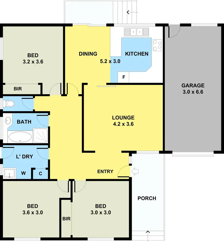 Floorplan of Homely house listing, 13 Nicholson Crescent, Meadow Heights VIC 3048
