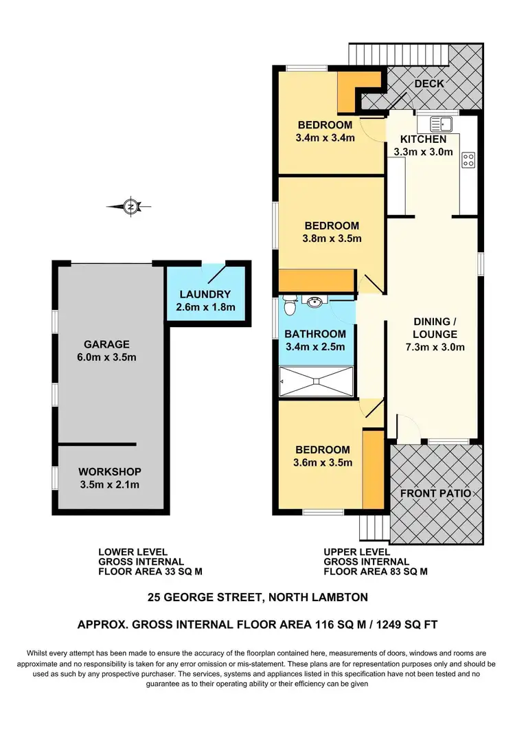 Floorplan of Homely house listing, 25 George Street, North Lambton NSW 2299