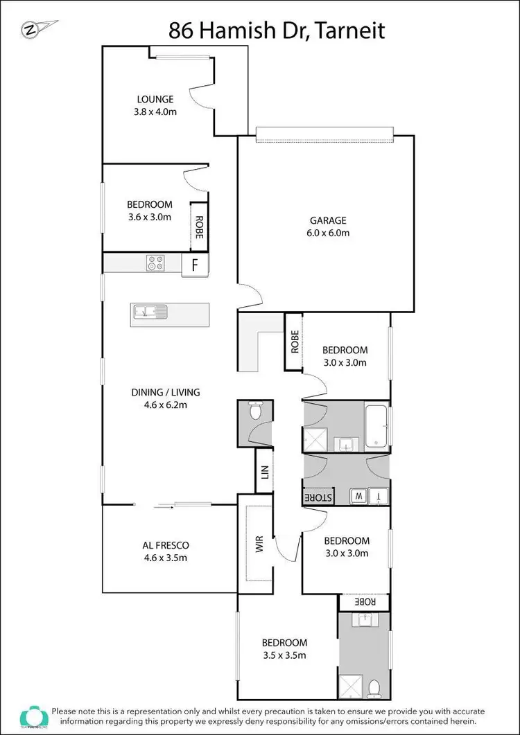 Floorplan of Homely house listing, 86 Hamish Drive, Tarneit VIC 3029