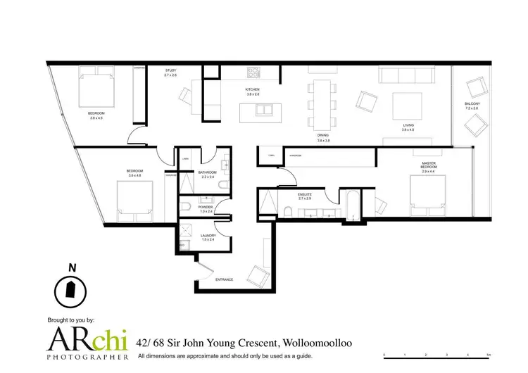 Floorplan of Homely apartment listing, 42/68 Sir John Young Crescent, Sydney NSW 2000