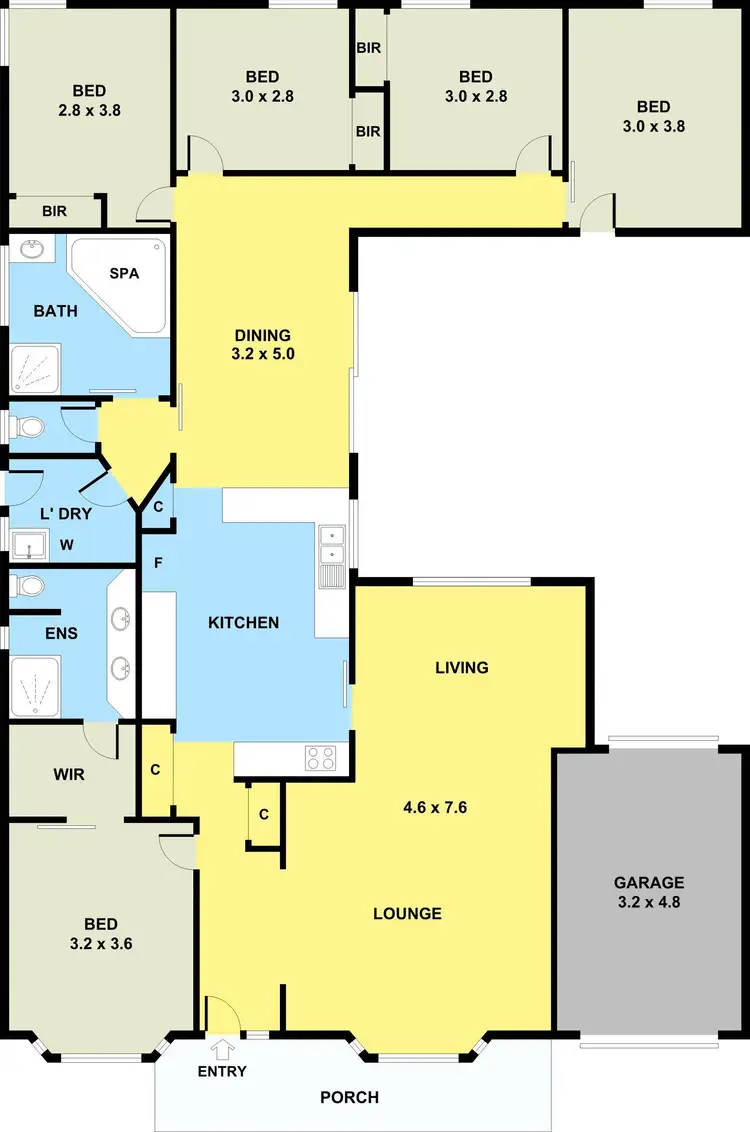 Floorplan of Homely house listing, 4 Kunzea Close, Meadow Heights VIC 3048