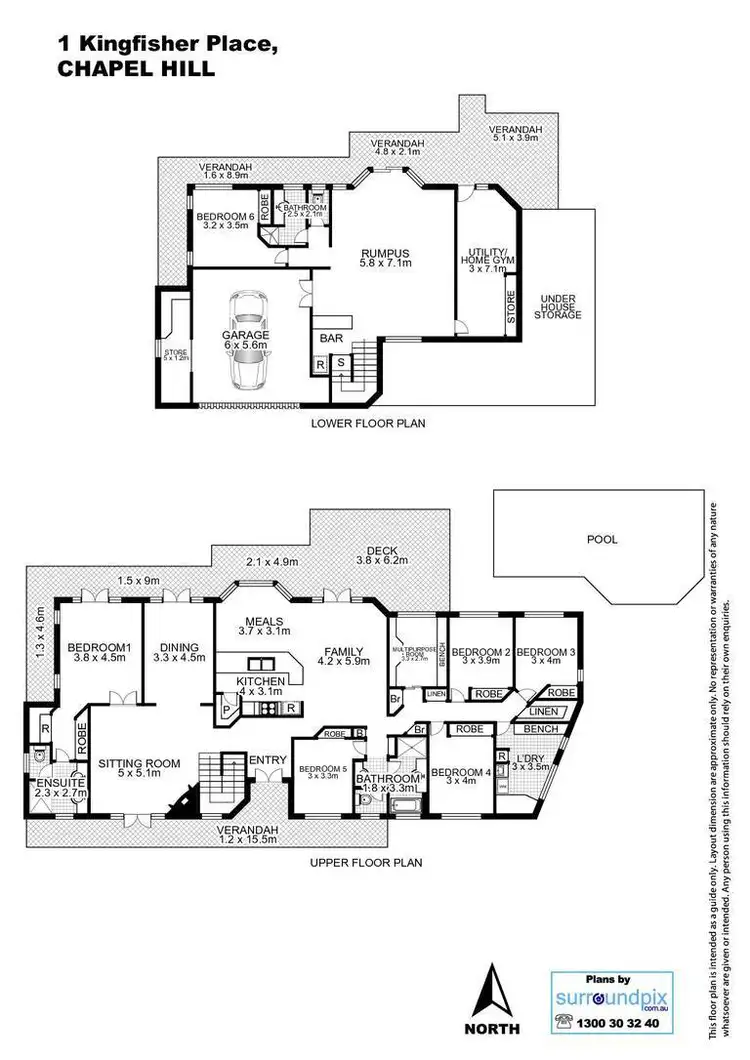 Floorplan of Homely house listing, 1 Kingfisher Place, Chapel Hill QLD 4069