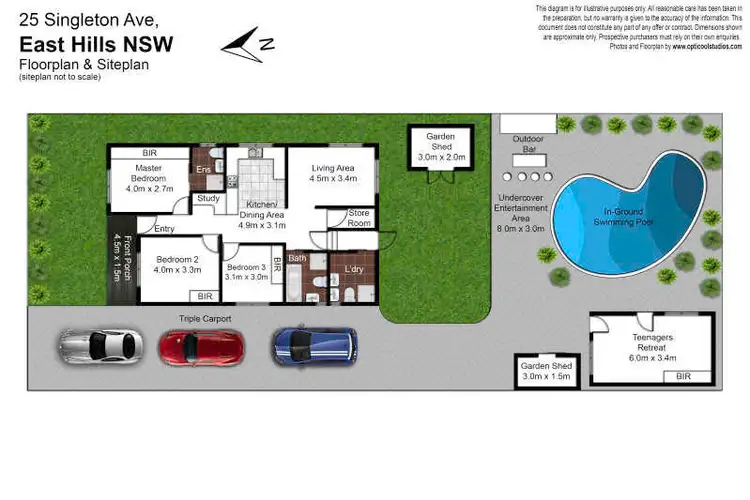 Floorplan of Homely house listing, 25 Singleton Avenue, East Hills NSW 2213