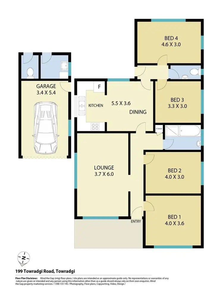Floorplan of Homely house listing, 199 Towradgi Road, Towradgi NSW 2518