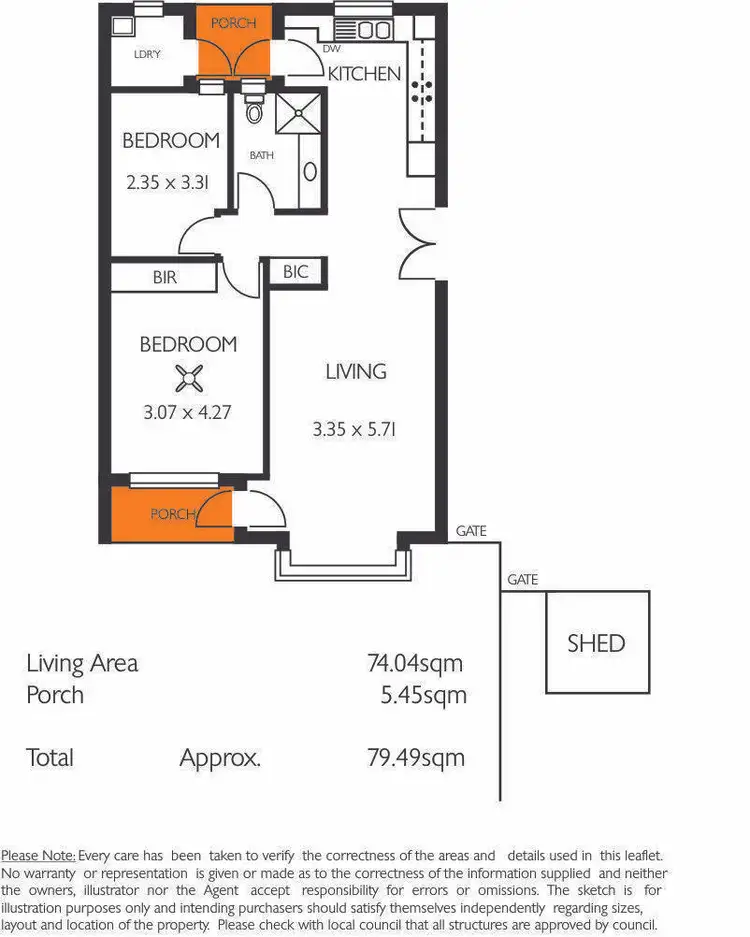 Floorplan of Homely unit listing, 5/8 Olive Road, Stepney SA 5069