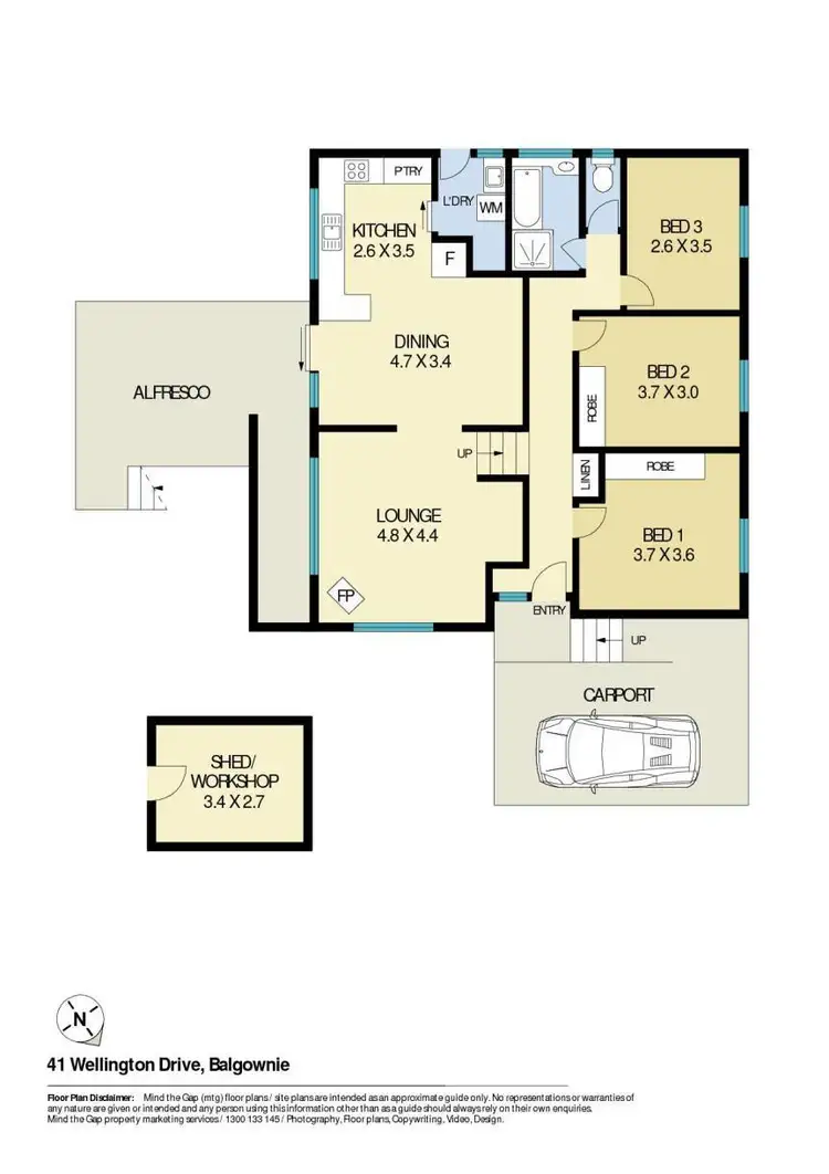 Floorplan of Homely house listing, 41 Wellington Drive, Balgownie NSW 2519