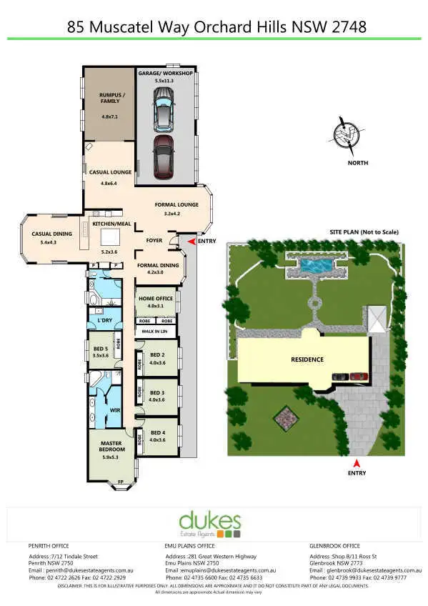 Floorplan of Homely house listing, 85 Muscatel Way, Orchard Hills NSW 2748