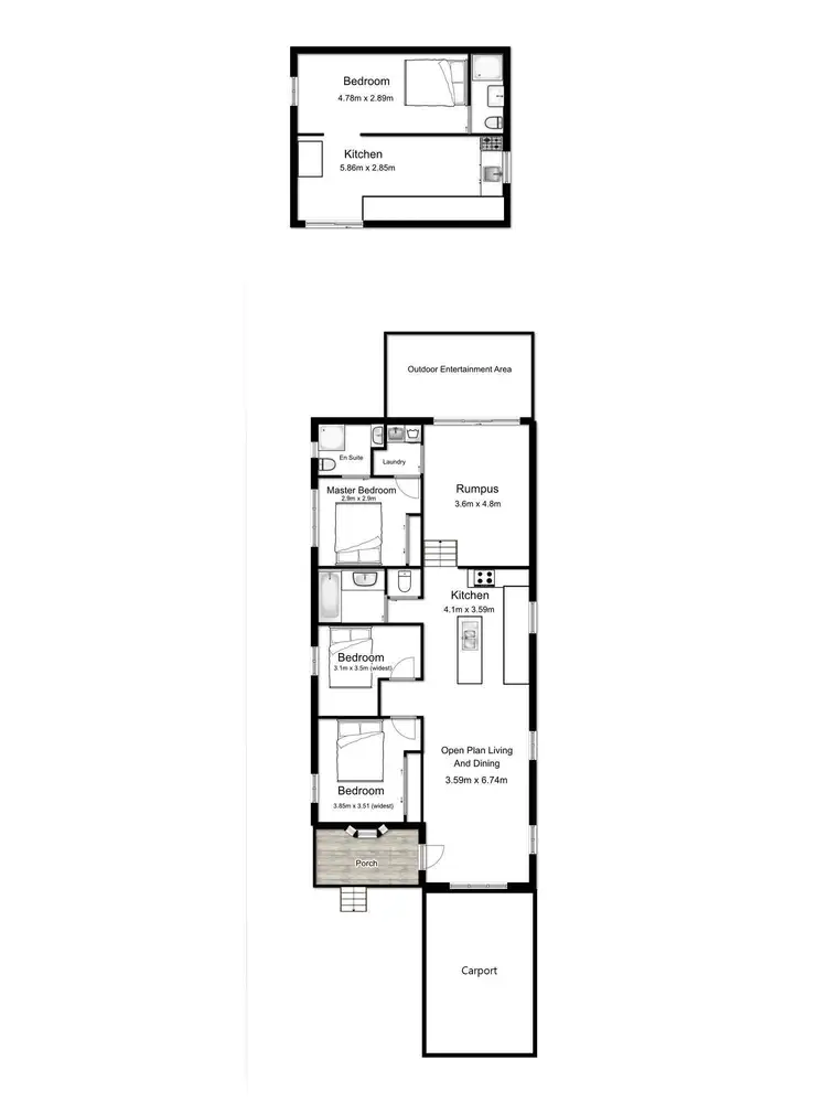 Floorplan of Homely house listing, 21 Radius Street, Wynnum QLD 4178