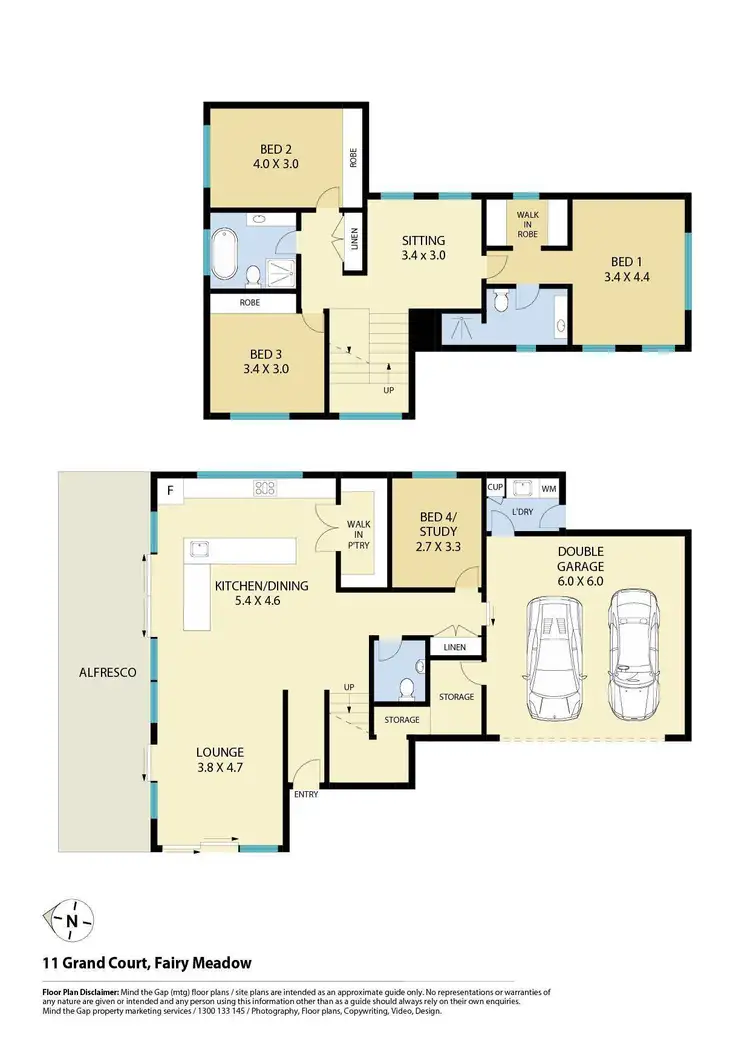 Floorplan of Homely house listing, 11 Grand Court, Fairy Meadow NSW 2519