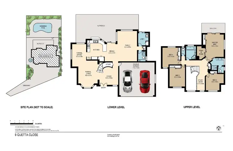 Floorplan of Homely house listing, 9 Quetta Close, Carindale QLD 4152