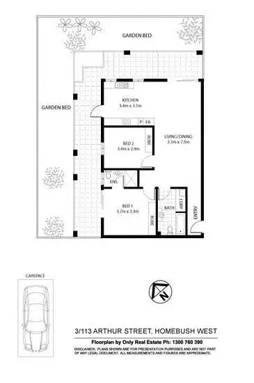 Floorplan of Homely apartment listing, 3/113-117 Arthur Street, Homebush West NSW 2140