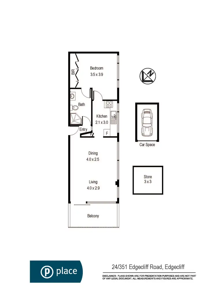 Floorplan of Homely unit listing, 24/351 Edgecliff Road, Edgecliff NSW 2027