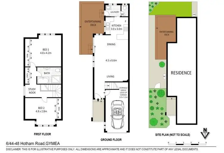 Floorplan of Homely townhouse listing, 6/44-48 Hotham Road, Gymea NSW 2227