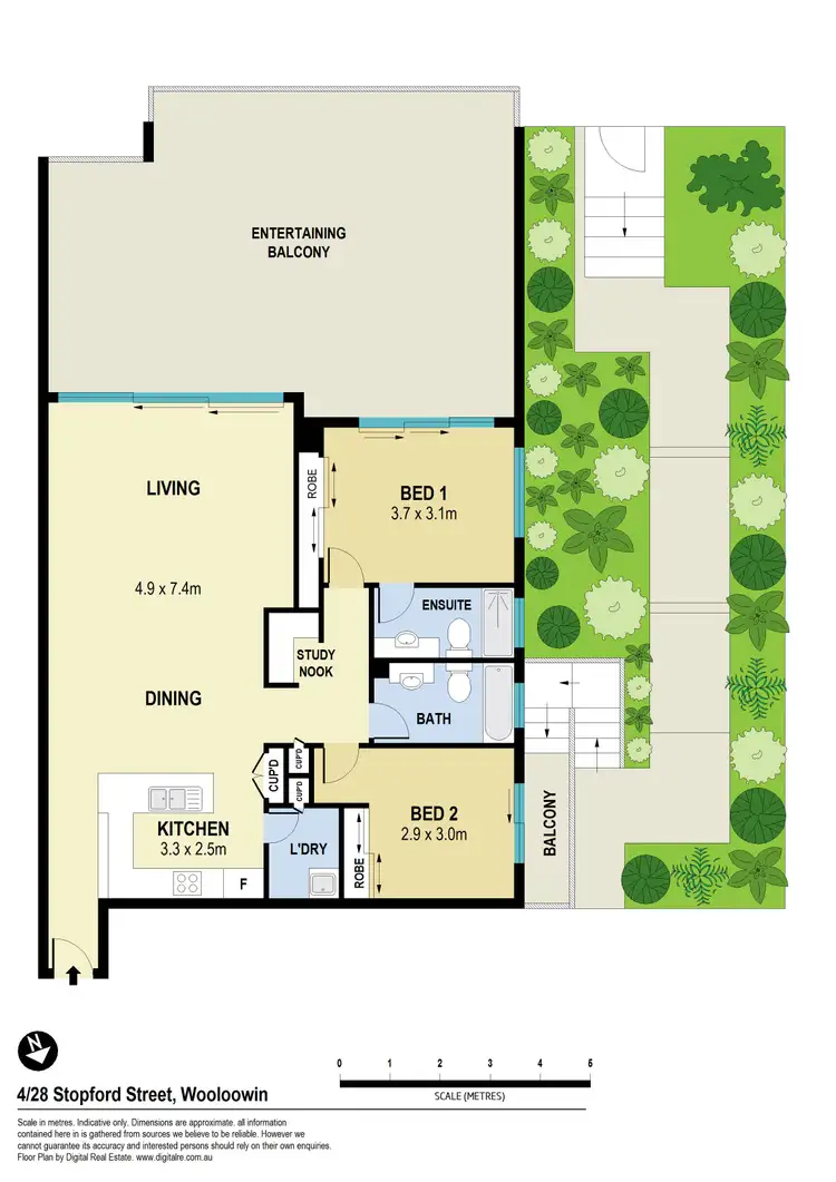 Floorplan of Homely unit listing, 4/28 Stopford Street, Wooloowin QLD 4030