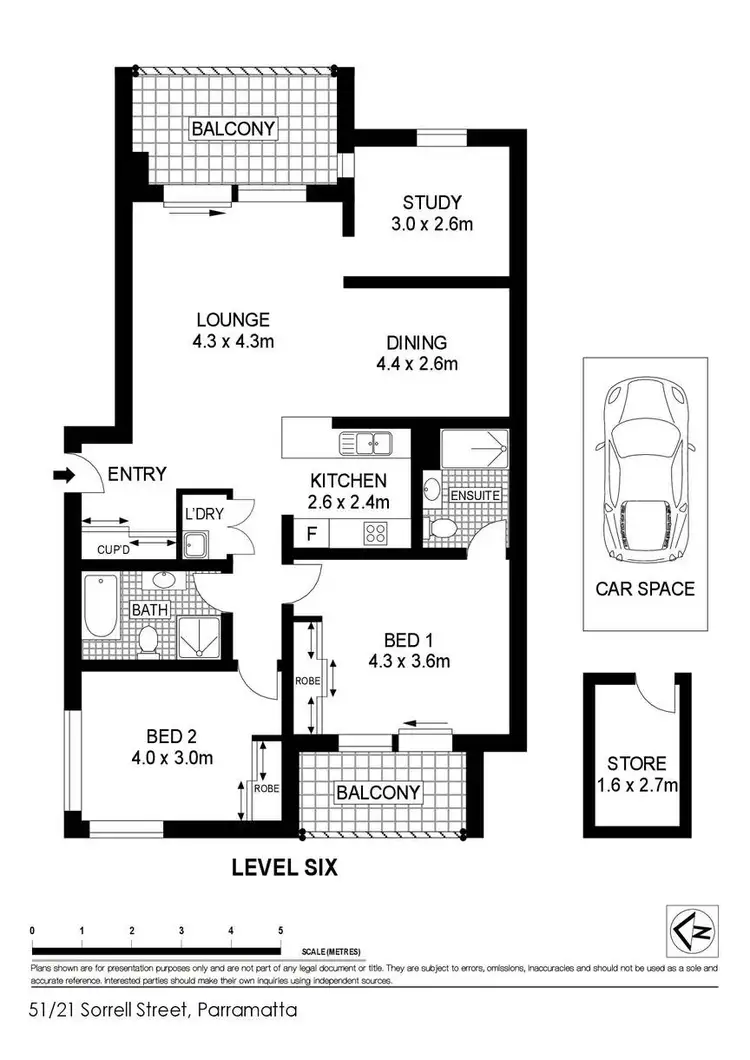 Floorplan of Homely unit listing, 51/21 Sorrell Street, Parramatta NSW 2150