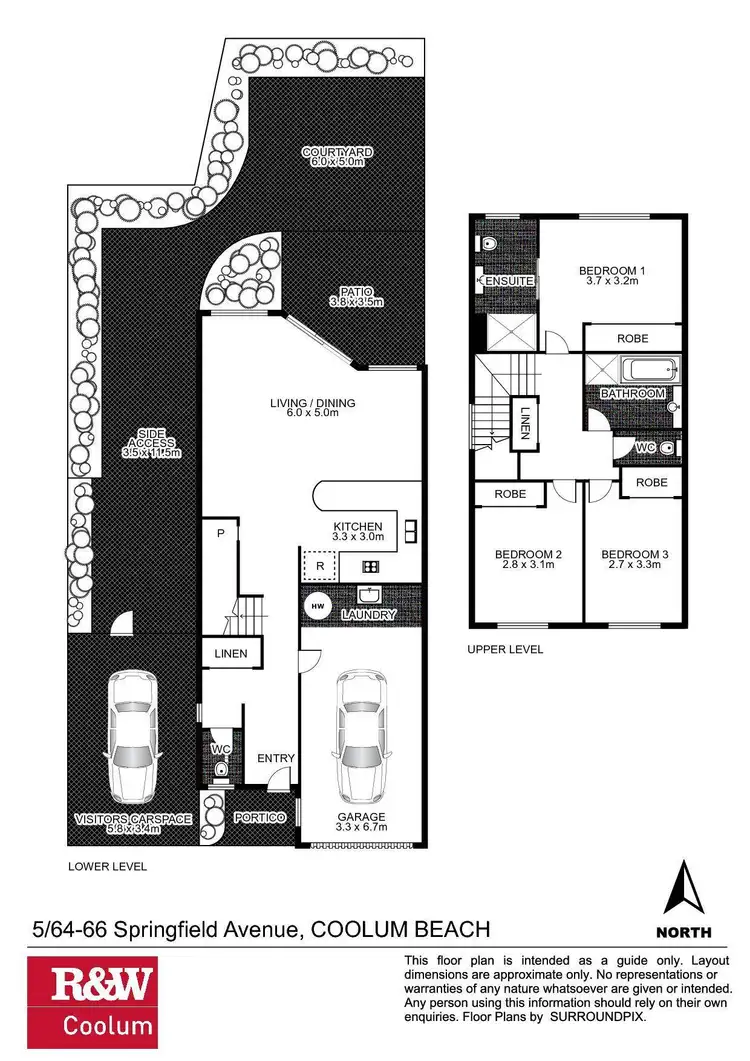 Floorplan of Homely townhouse listing, 5/64-66 Springfield Avenue, Coolum Beach QLD 4573