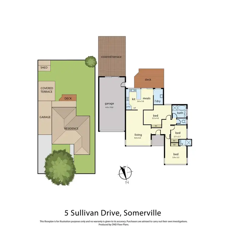 Floorplan of Homely house listing, 5 Sullivan Drive, Somerville VIC 3912