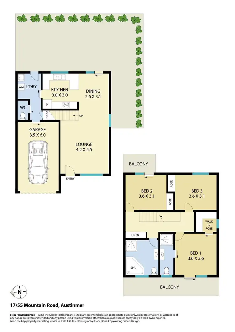 Floorplan of Homely townhouse listing, 17/55 Mountain Road, Austinmer NSW 2515