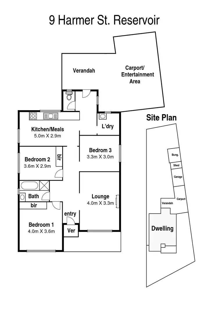 Floorplan of Homely house listing, 9 Harmer Street, Reservoir VIC 3073