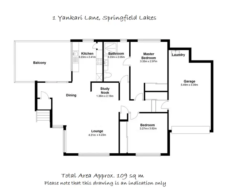 Floorplan of Homely house listing, 1 Yankari Lane, Springfield Lakes QLD 4300