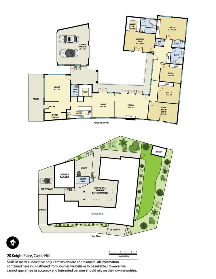 Floorplan of Homely house listing, 20 Knight Place, Castle Hill NSW 2154