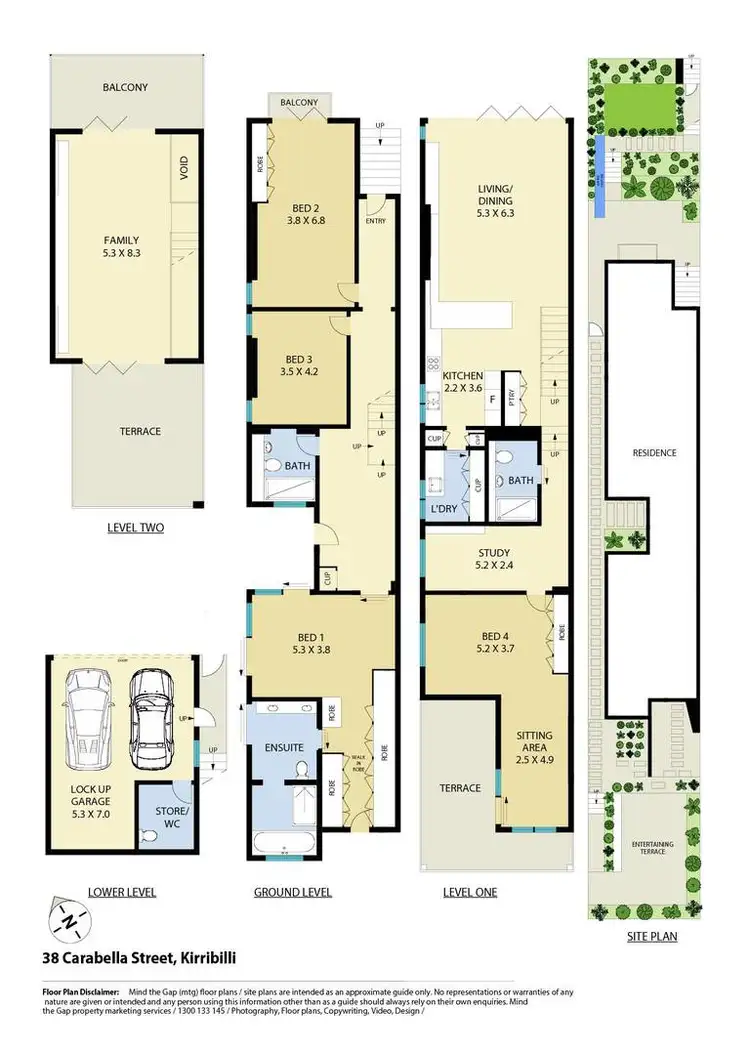 Floorplan of Homely house listing, 38 Carabella Street, Kirribilli NSW 2061
