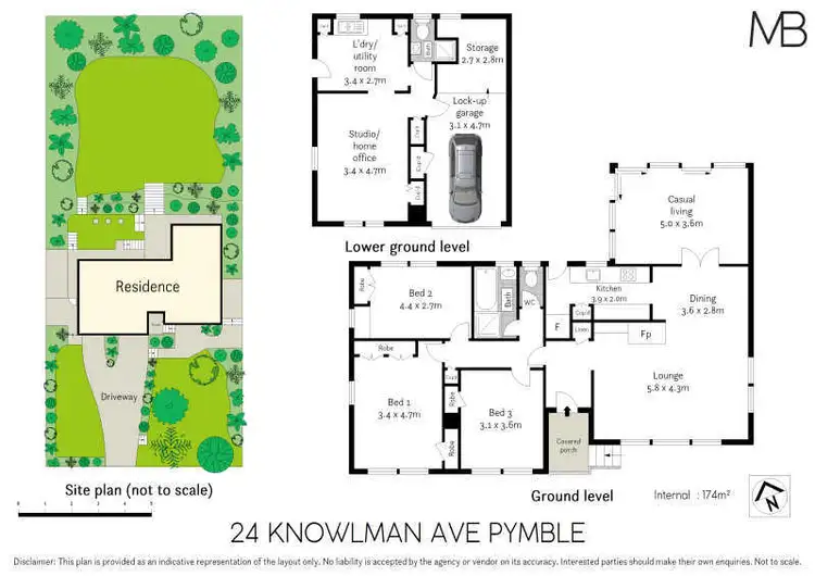 Floorplan of Homely house listing, 24 Knowlman Avenue, Pymble NSW 2073