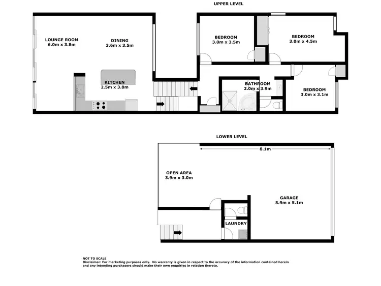 Floorplan of Homely townhouse listing, 1/2 Gowrie Avenue, Nelson Bay NSW 2315