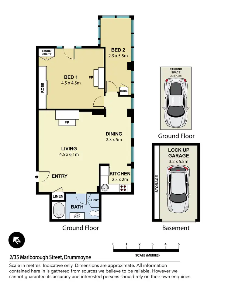 Floorplan of Homely apartment listing, 2/35 Marlborough Street, Drummoyne NSW 2047