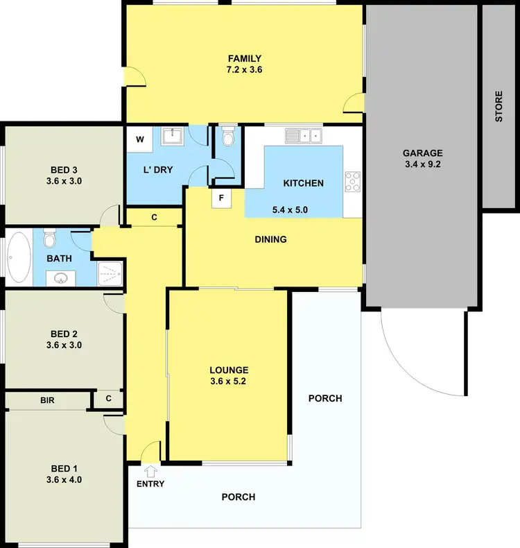 Floorplan of Homely house listing, 179 West Street, Glenroy VIC 3046