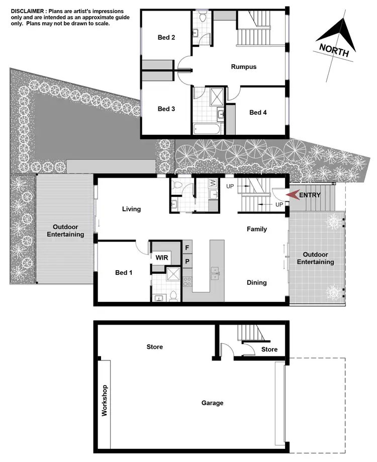 Floorplan of Homely townhouse listing, 3/15 Charteris Crescent, Chifley ACT 2606