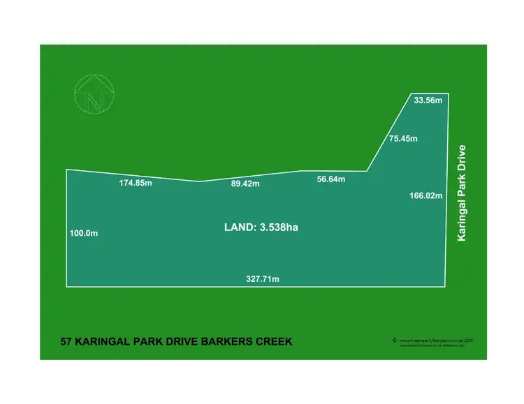 Floorplan of Homely land listing, 57 Karingal Park Drive, Barkers Creek VIC 3451