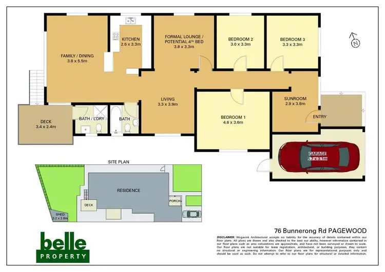 Floorplan of Homely house listing, 76 Bunnerong Road, Pagewood NSW 2035