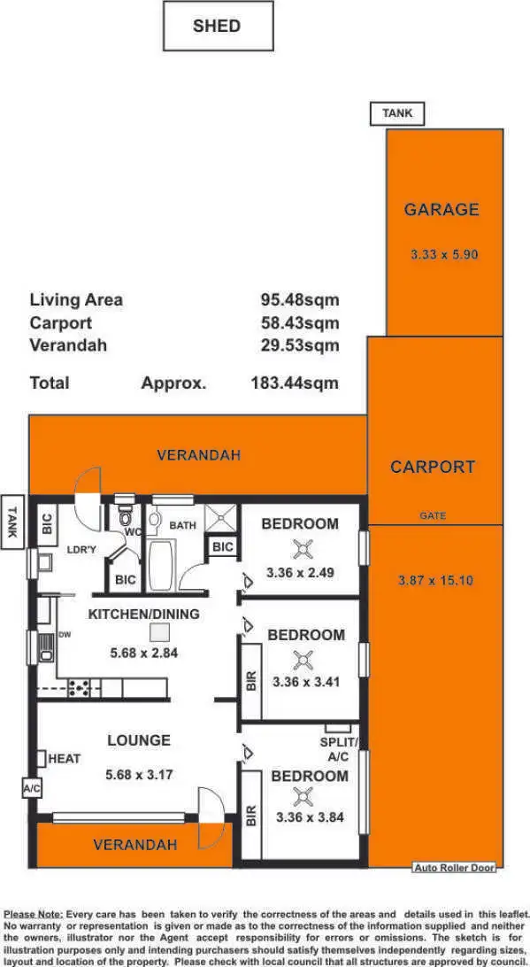 Floorplan of Homely house listing, 10 Shearer Crescent, Salisbury North SA 5108