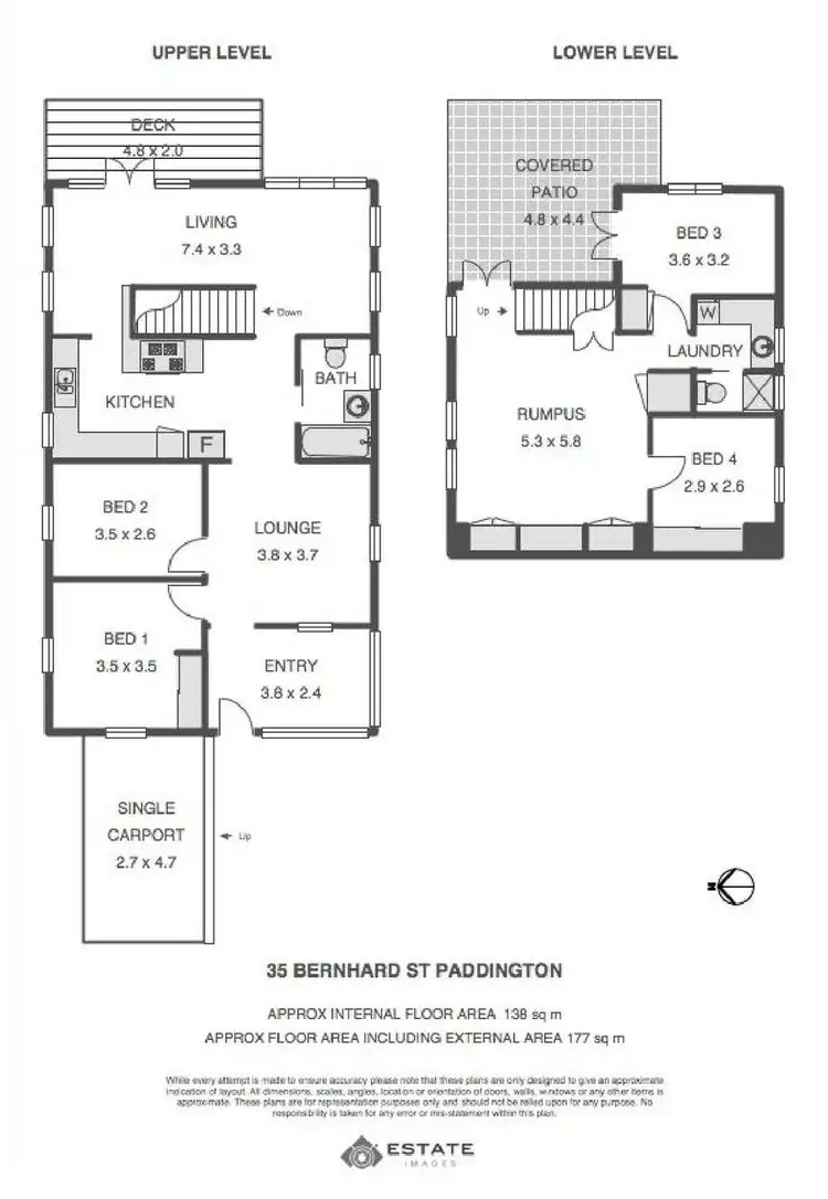 Floorplan of Homely house listing, 35 Bernhard Street, Paddington QLD 4064