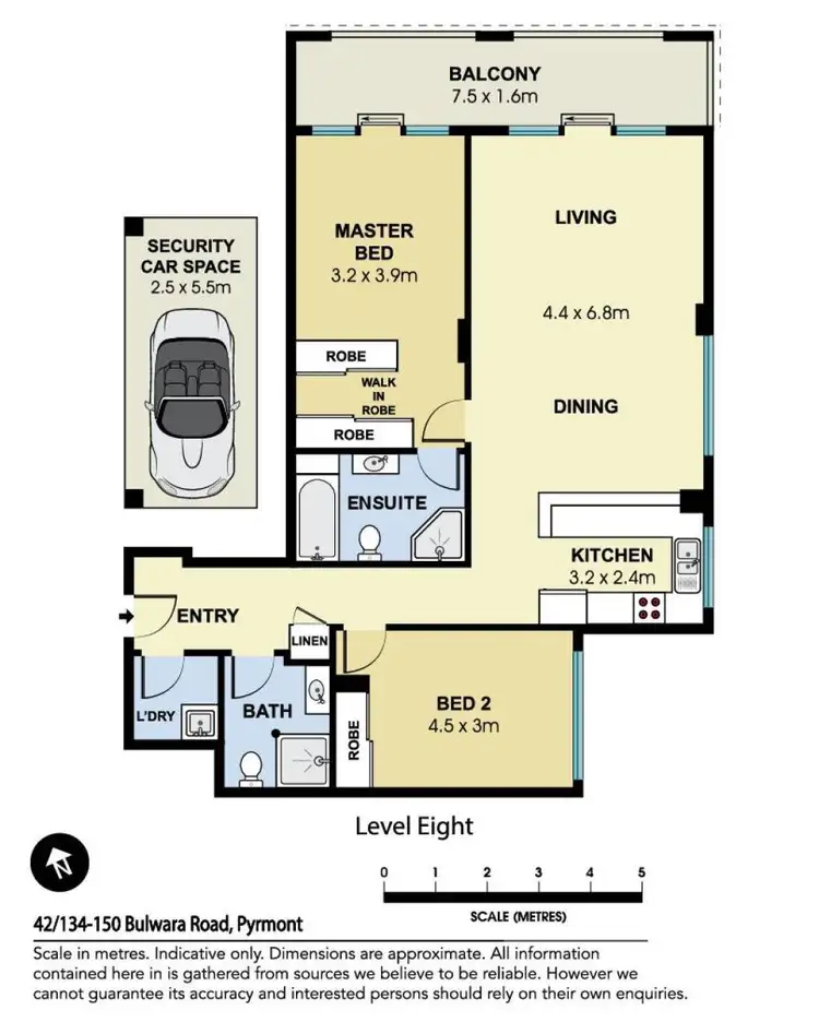 Floorplan of Homely apartment listing, 42/134-150 Bulwara Road, Pyrmont NSW 2009