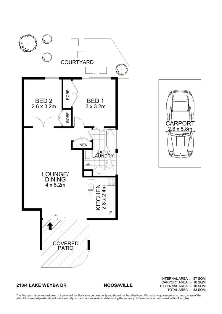 Floorplan of Homely unit listing, 218/4 Lake Weyba Drive, Noosaville QLD 4566