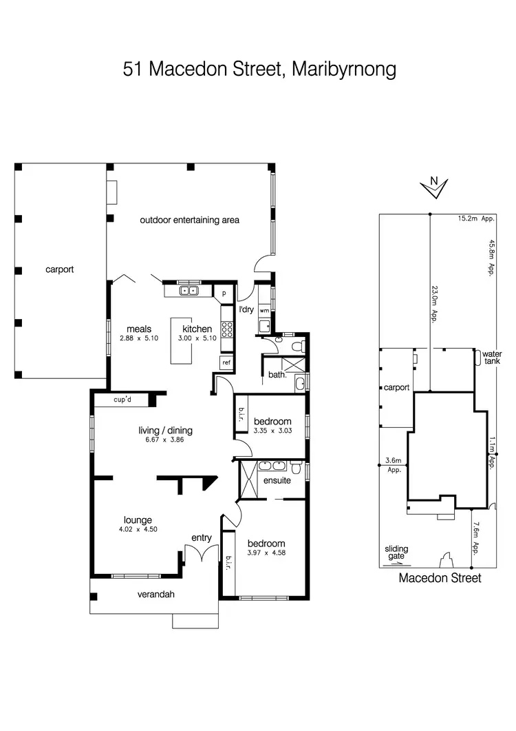 Floorplan of Homely house listing, 51 Macedon Street, Maribyrnong VIC 3032