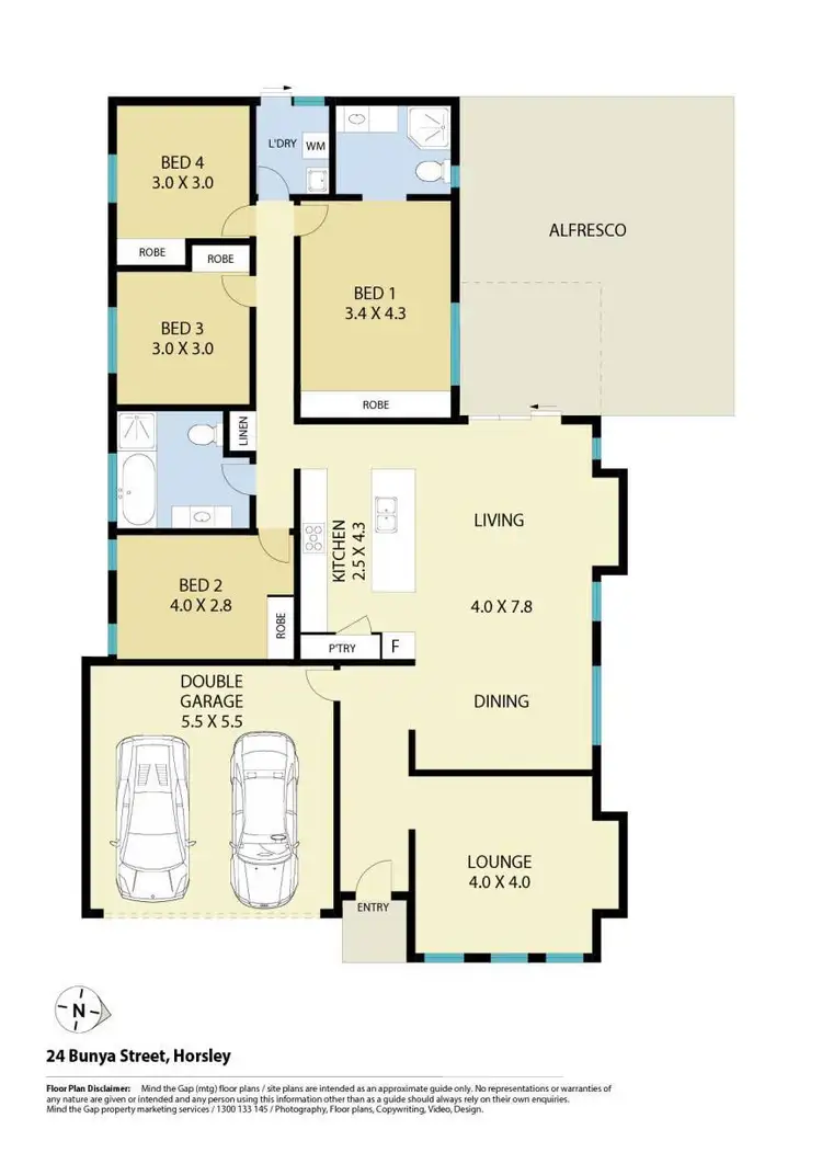 Floorplan of Homely house listing, 24 Bunya Street, Horsley NSW 2530