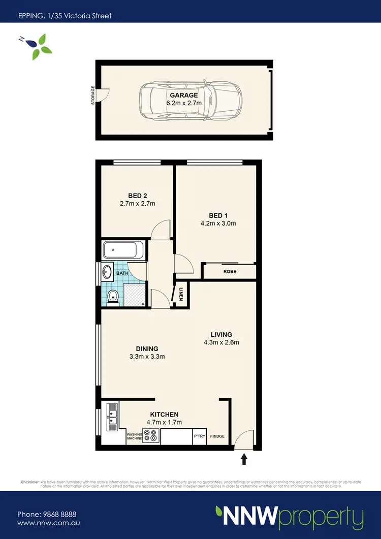 Floorplan of Homely unit listing, 1/35 Victoria Street, Epping NSW 2121