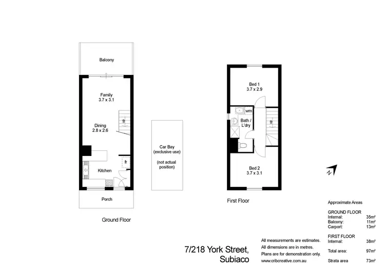 Floorplan of Homely unit listing, 7/218 York Street, Subiaco WA 6008