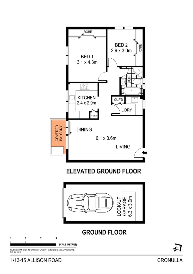 Floorplan of Homely apartment listing, 1/13-15 Allison Road, Cronulla NSW 2230